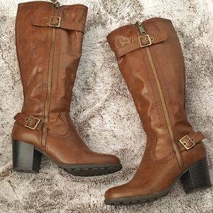White Mountain Tall Brown Boots